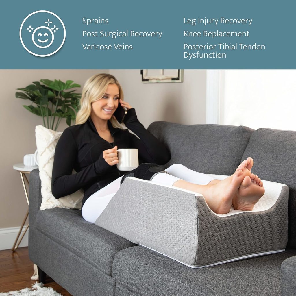 Kolbs Double Or Single Leg Elevation Pillow | Post Surgery Leg Pillow (Double Leg)